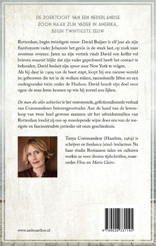 Achterkant van De man die alles achterliet