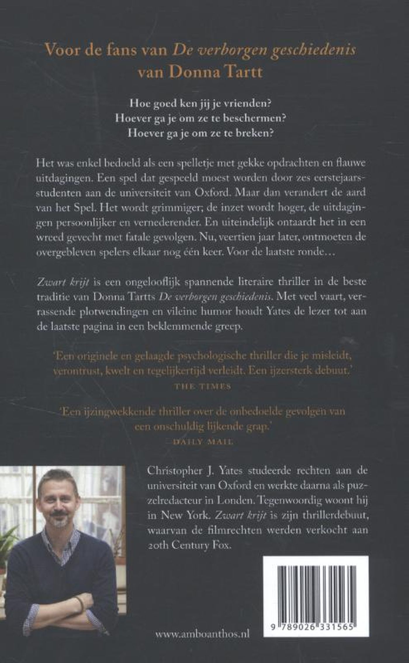Achterkant van Zwart krijt