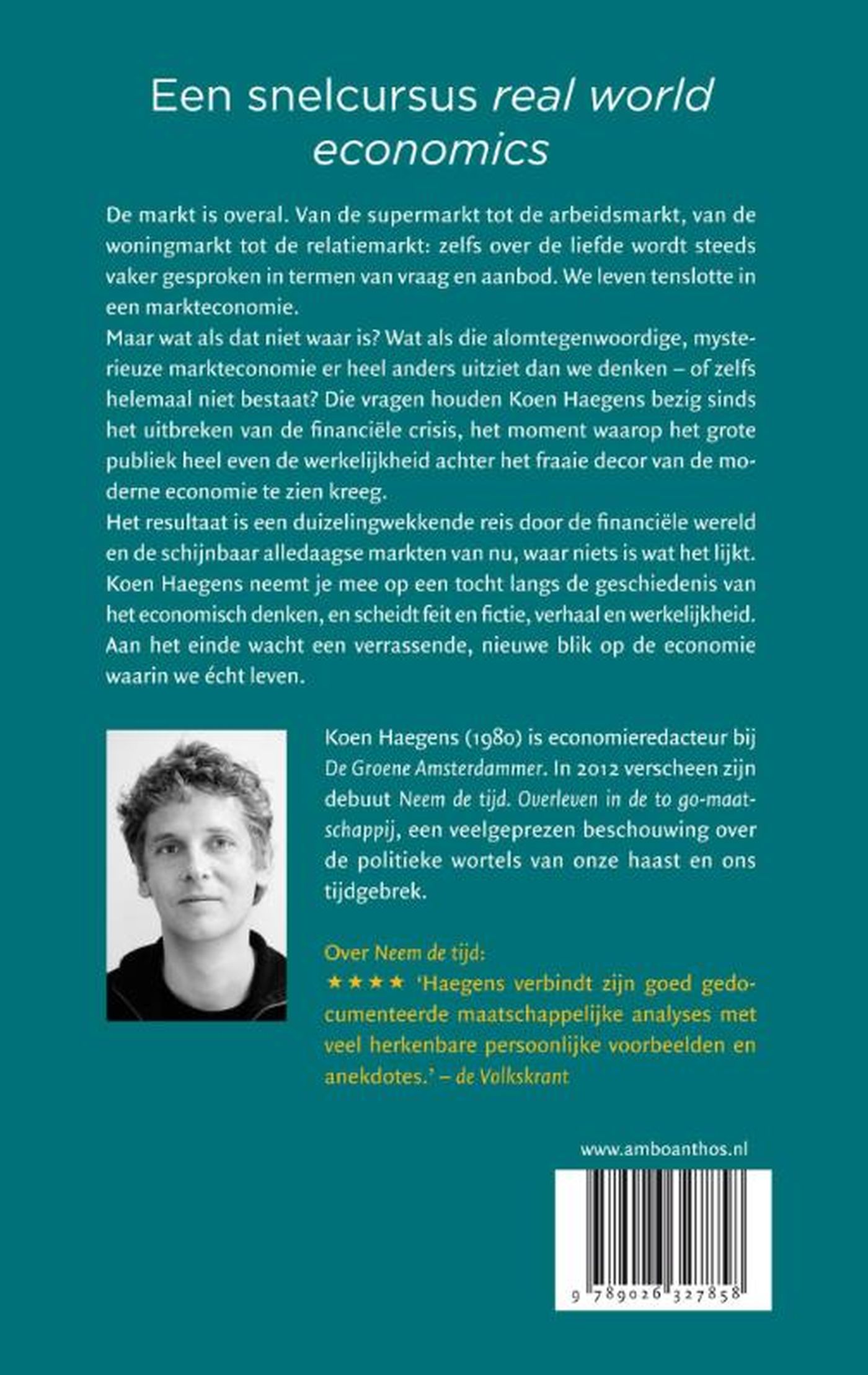 Achterkant van De grootste show op aarde