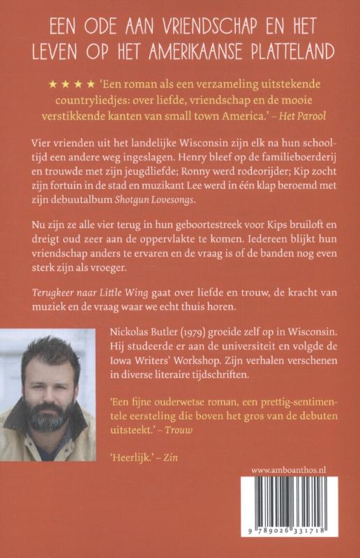 Achterkant van Terugkeer naar Little Wing