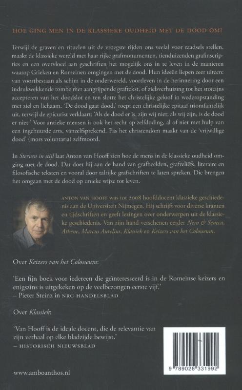 Achterkant van Sterven in stijl
