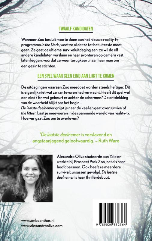Achterkant van De laatste deelnemer