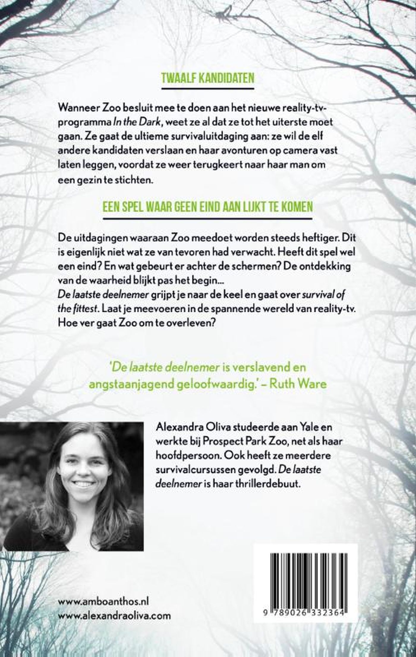 Achterkant van De laatste deelnemer