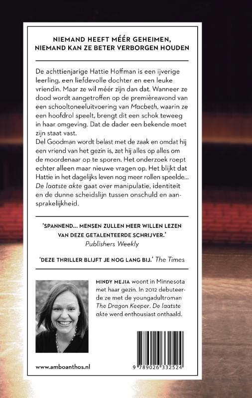 Achterkant van De laatste akte