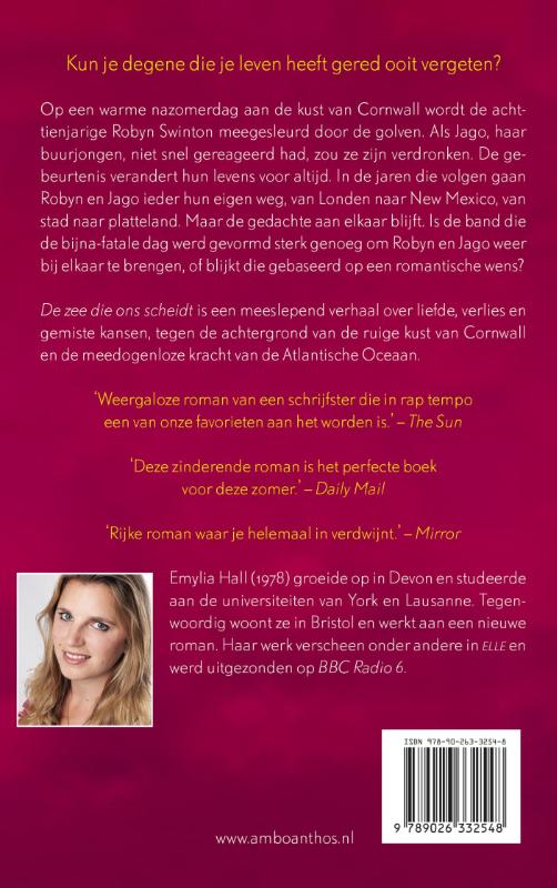 Achterkant van De zee die ons scheidt