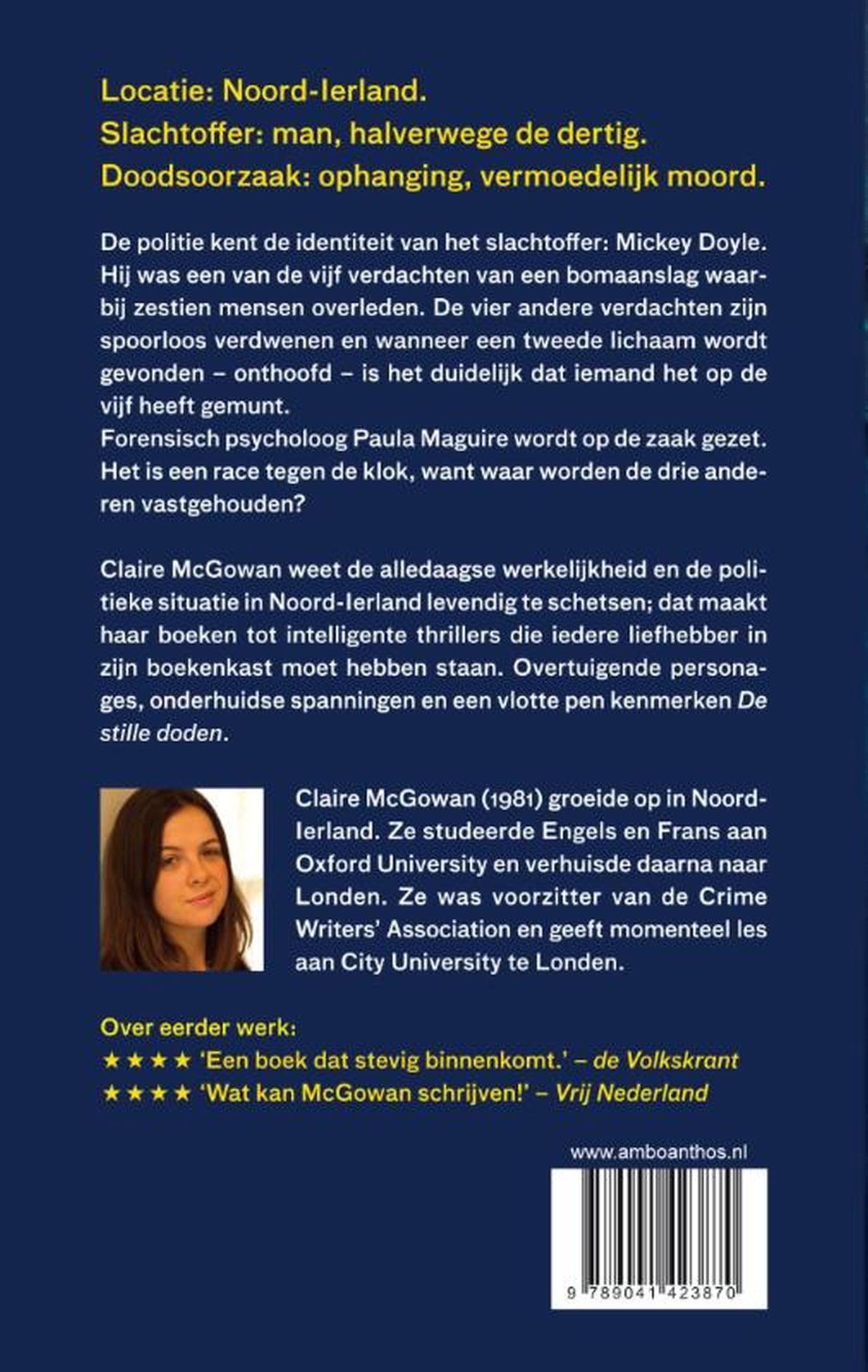 Achterkant van De stille doden
