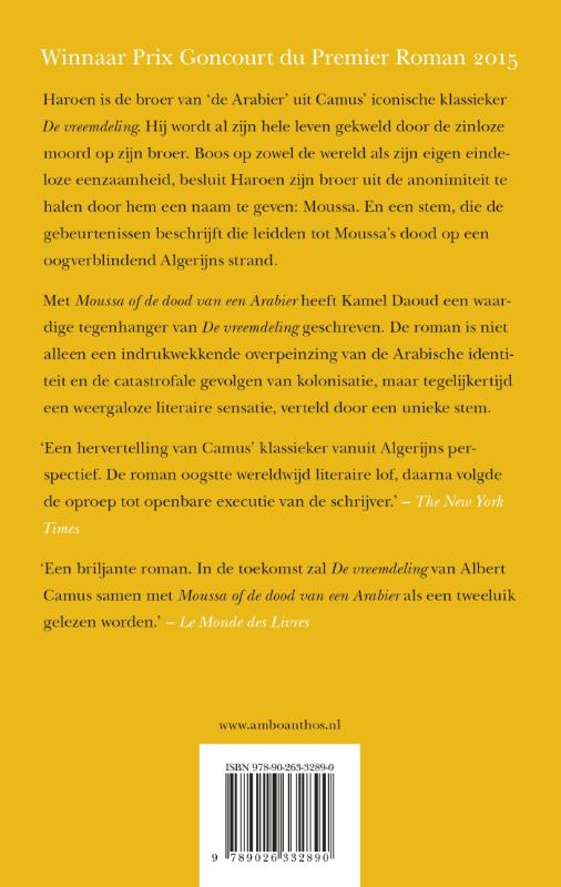 Achterkant van Moussa of de dood van een Arabier