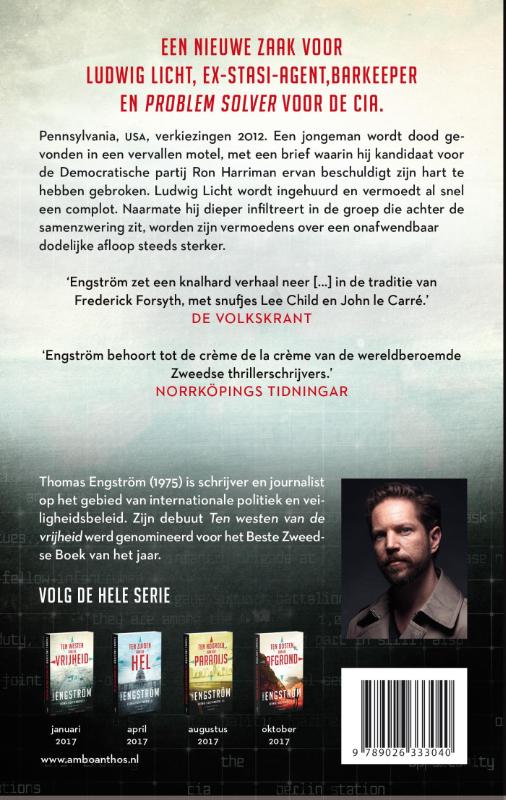 Achterkant van Ten zuiden van de hel