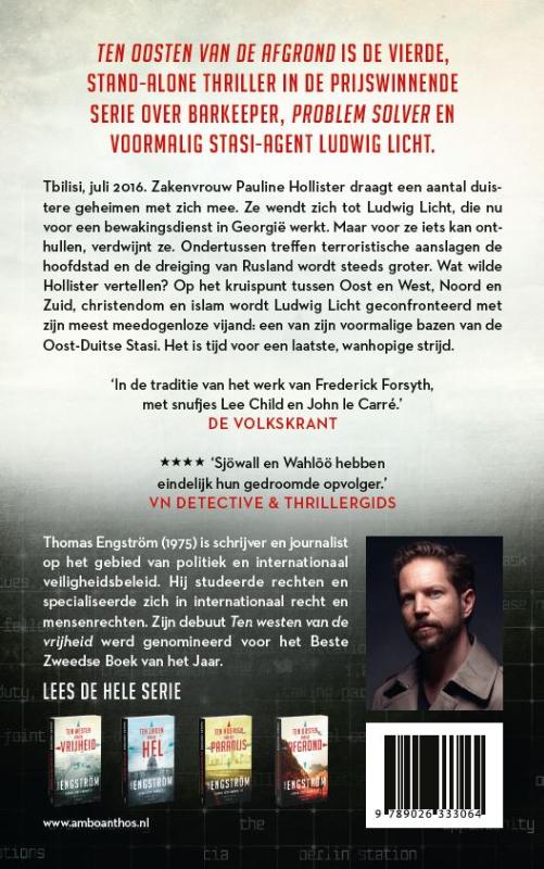Achterkant van Ten oosten van de afgrond