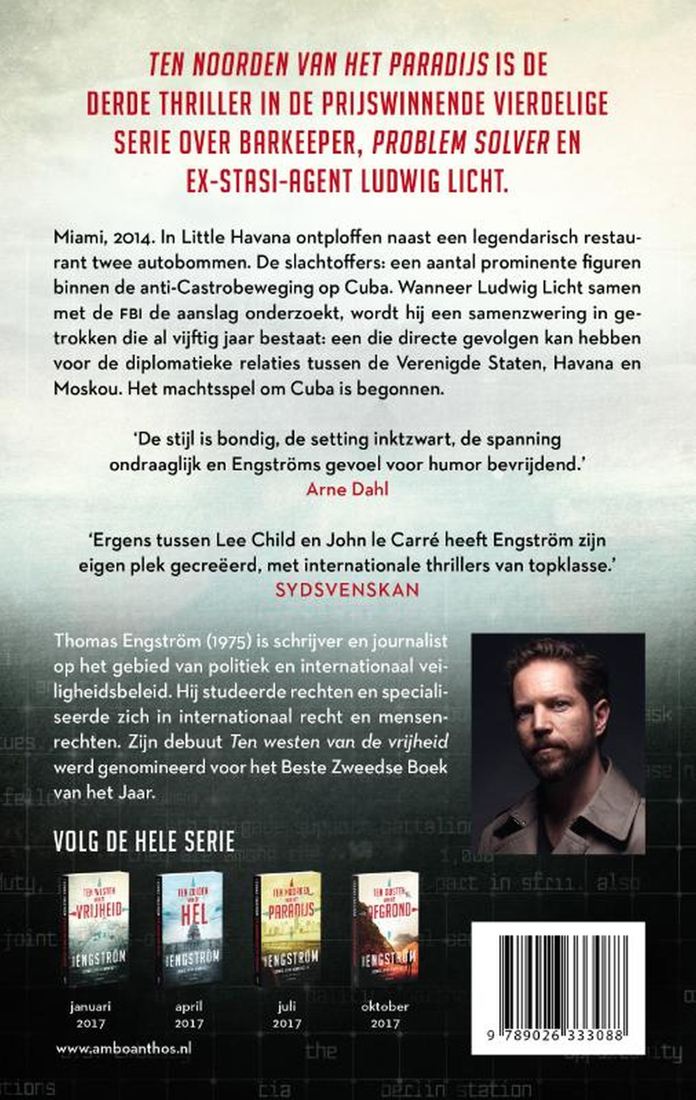 Achterkant van Ten noorden van het paradijs