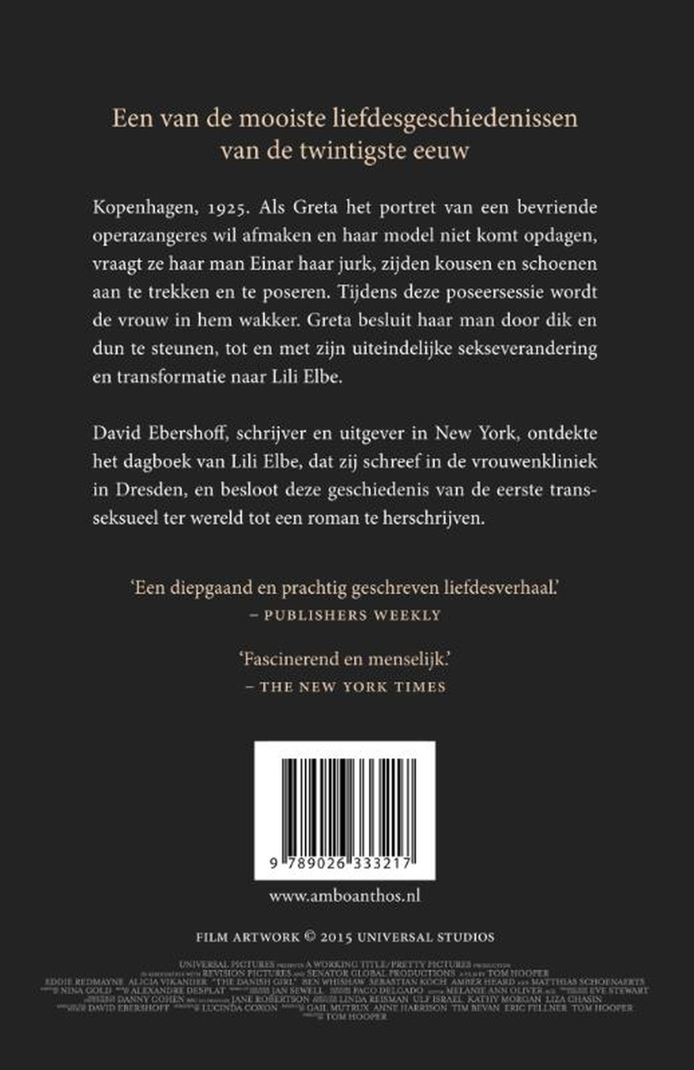 Achterkant van Het Deense meisje