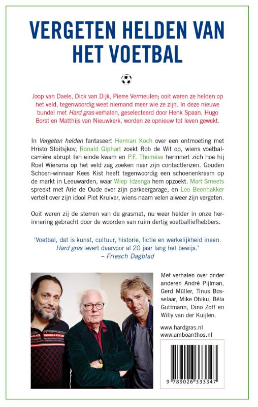 Achterkant van Vergeten helden