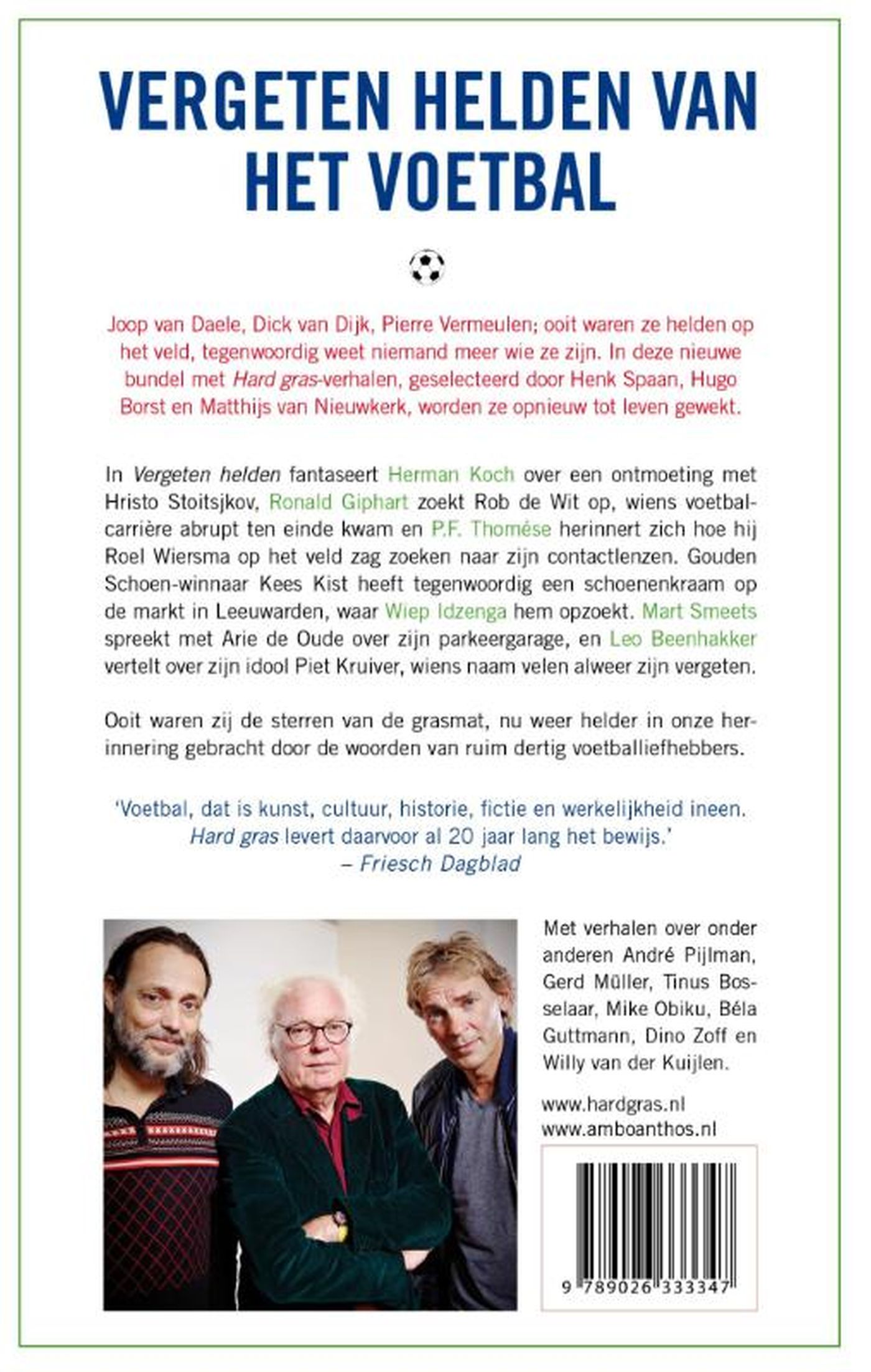 Achterkant van Vergeten helden