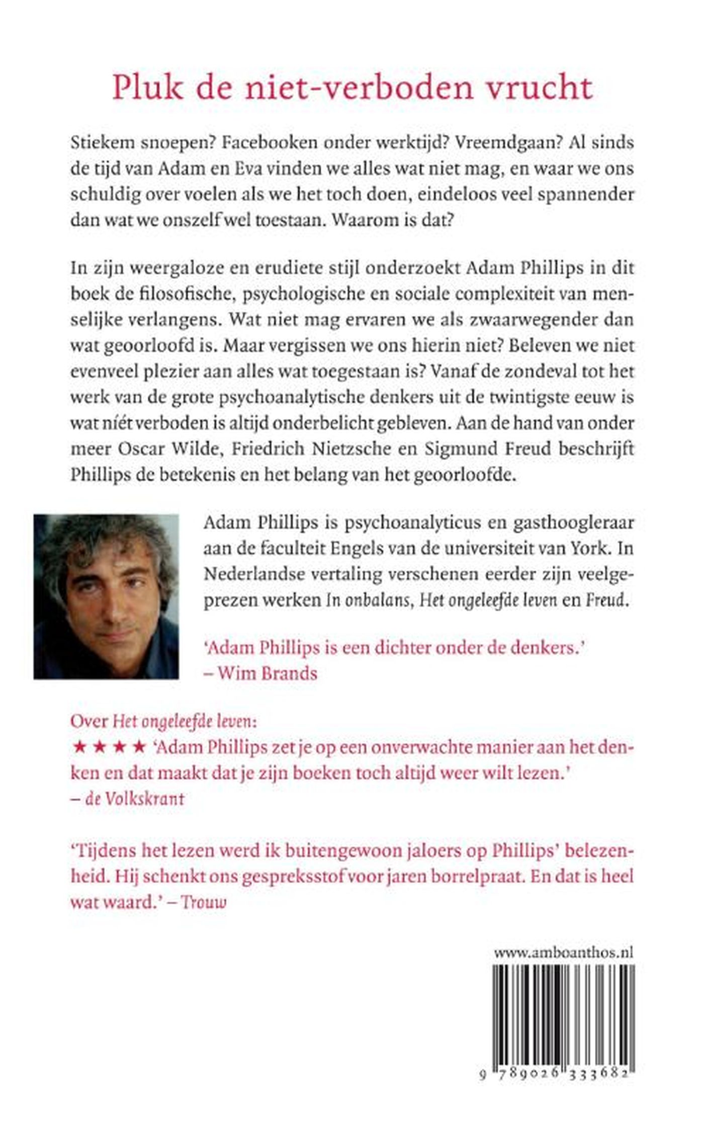 Achterkant van Het plezier van alles wat mag