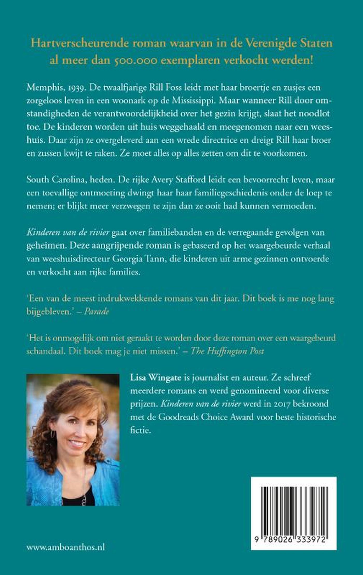 Achterkant van Kinderen van de rivier
