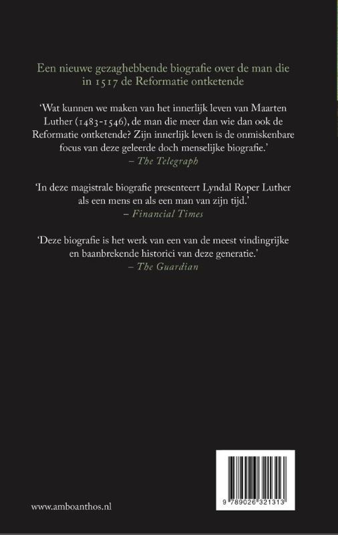 Achterkant van Luther