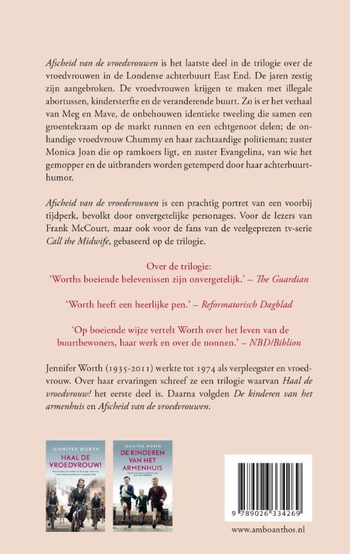 Achterkant van Afscheid van de vroedvrouwen