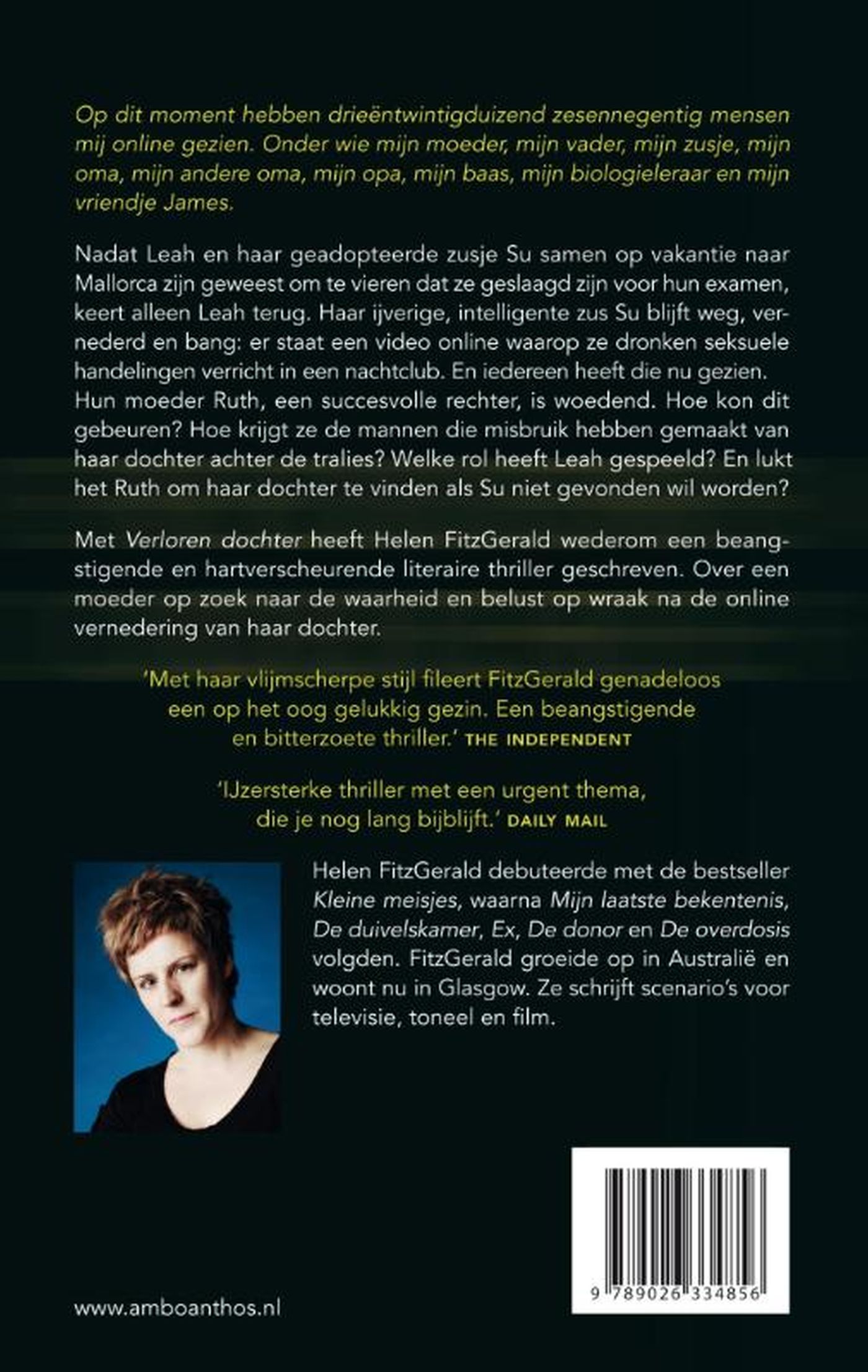 Achterkant van Verloren dochter