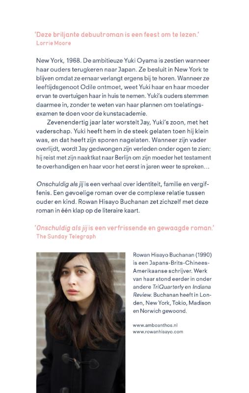 Achterkant van Onschuldig als jij