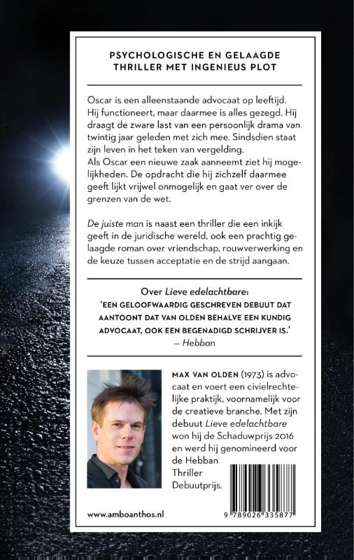 Achterkant van De juiste man