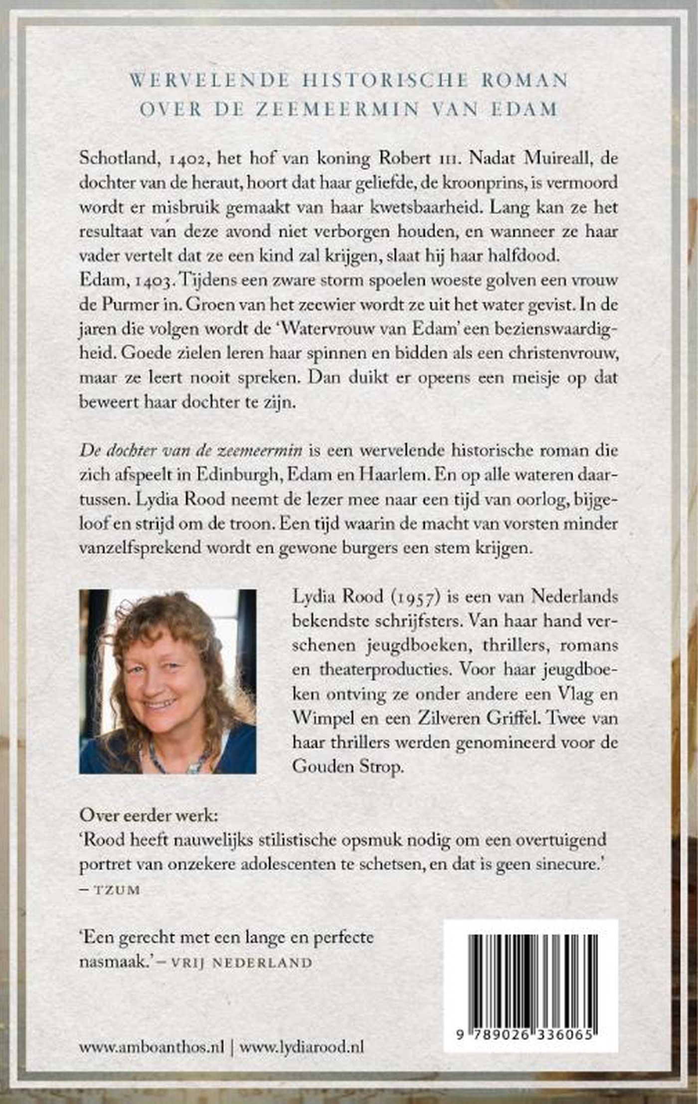 Achterkant van De dochter van de zeemeermin