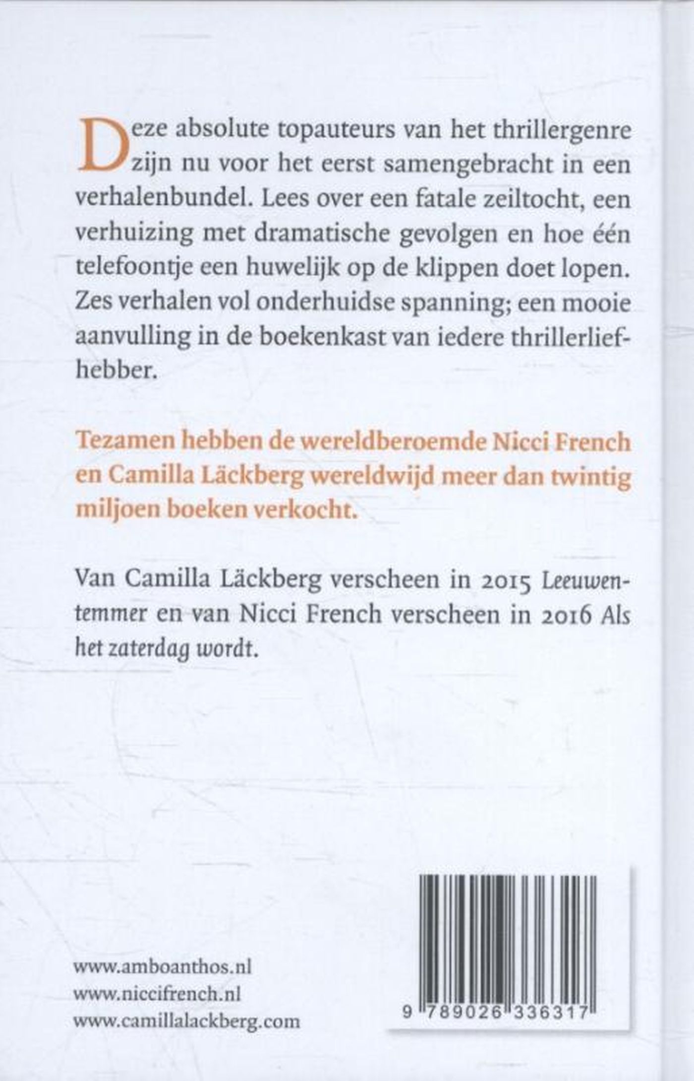 Achterkant van De vrienden van Matty & andere spannede verhalen