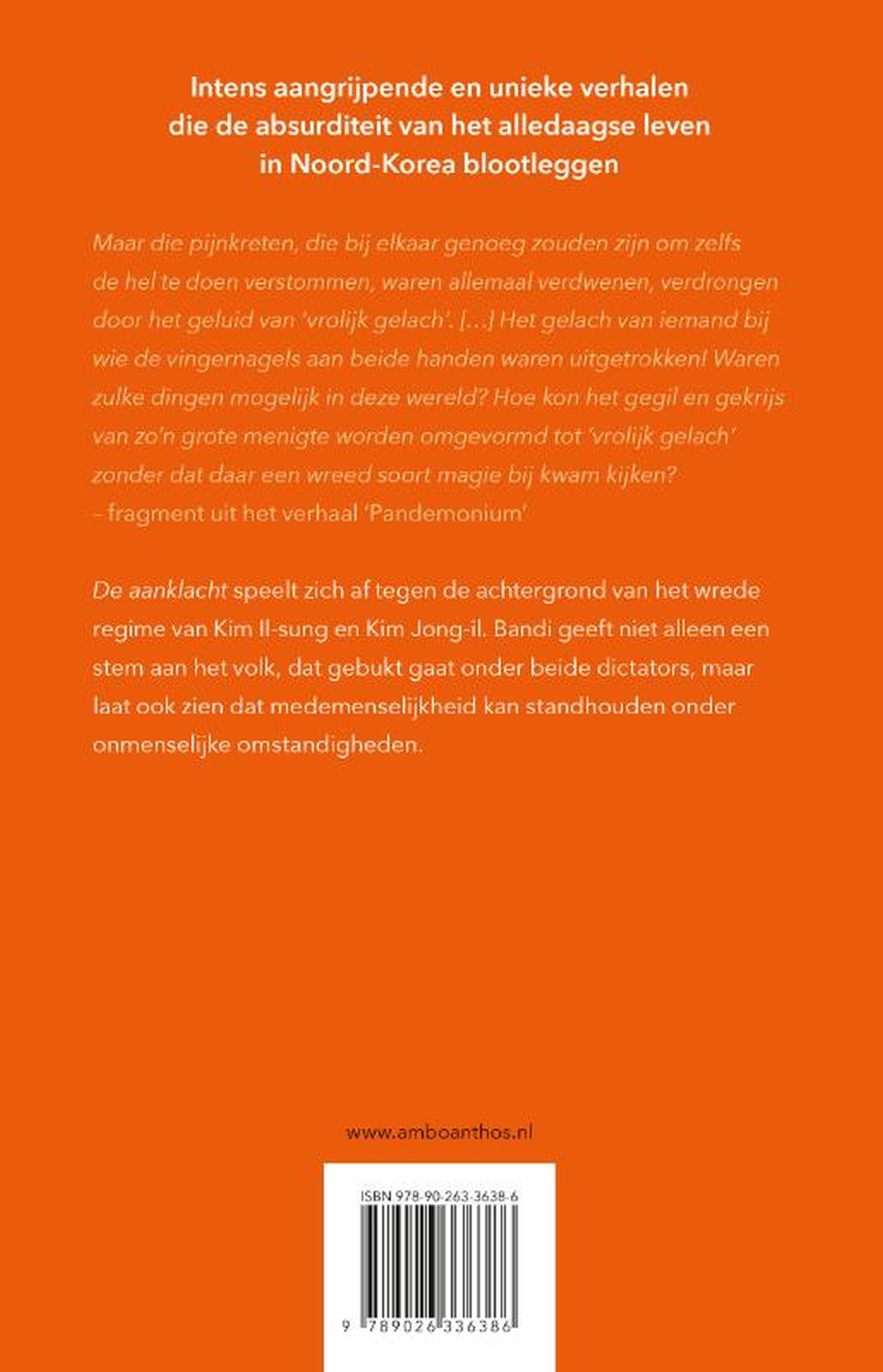 Achterkant van De aanklacht