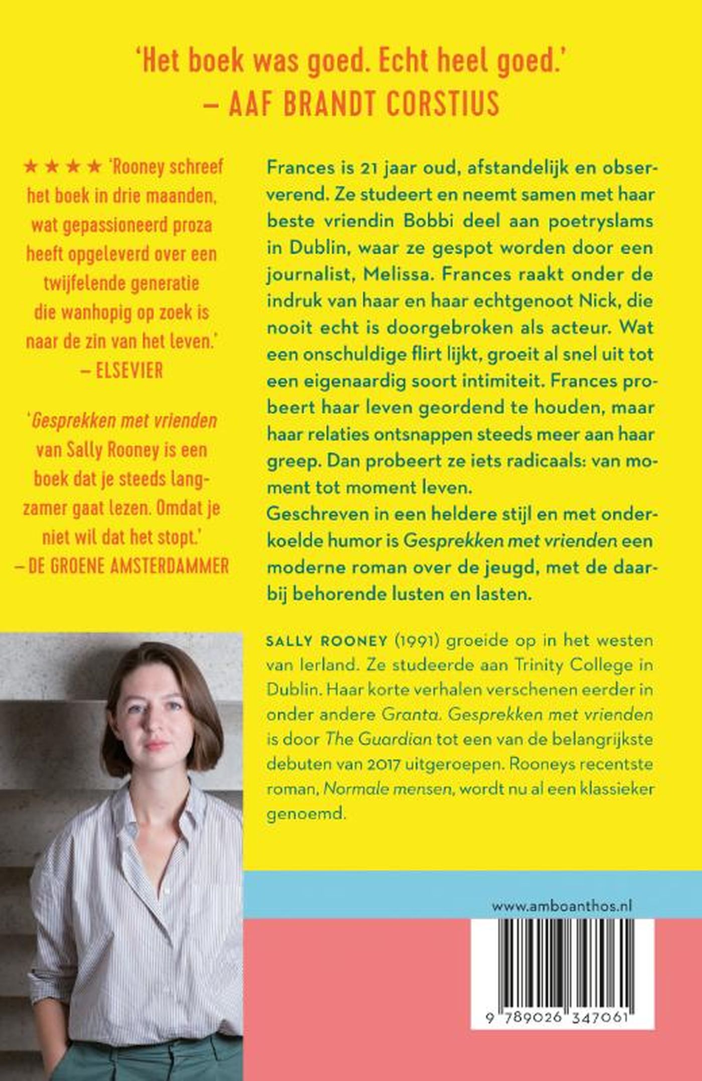 Achterkant van Gesprekken met vrienden