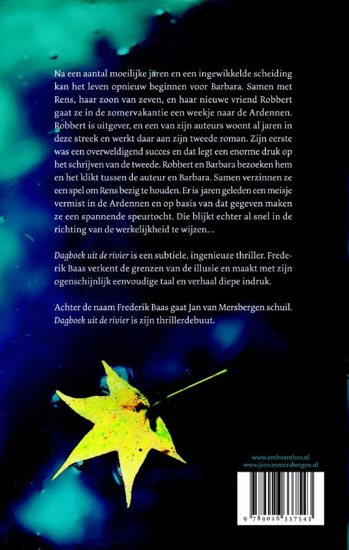 Achterkant van Dagboek uit de rivier