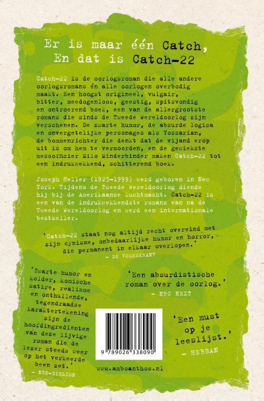 Achterkant van Catch 22