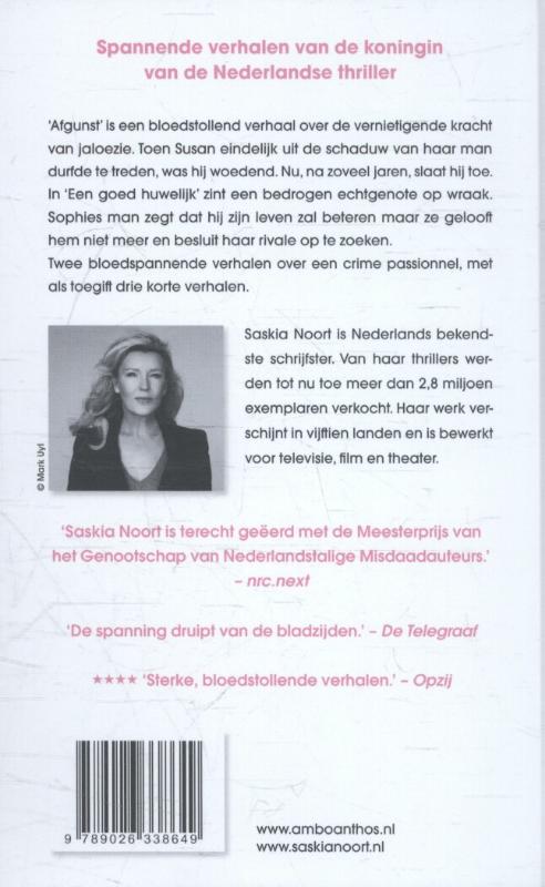 Achterkant van Afgunst & Een goed huwelijk