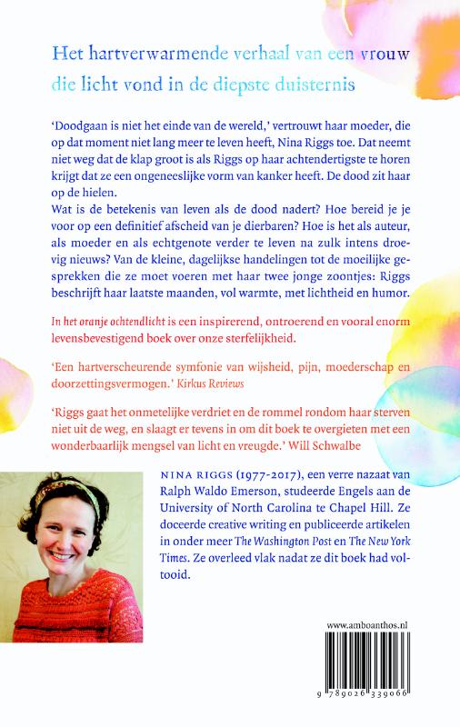 Achterkant van In het oranje ochtendlicht
