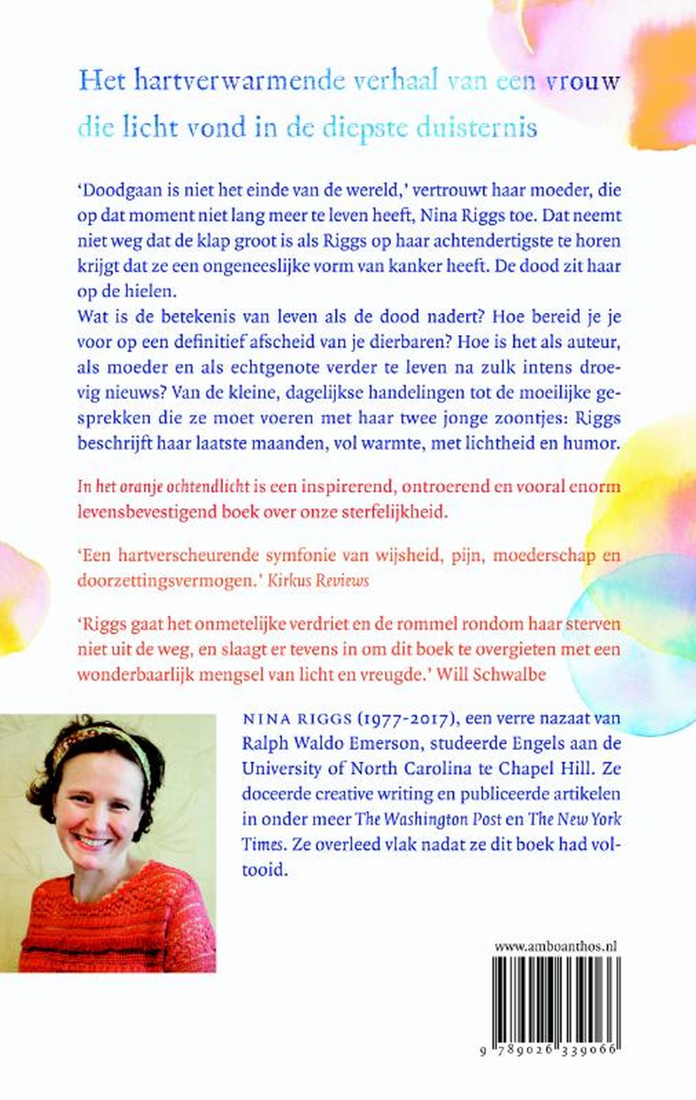 Achterkant van In het oranje ochtendlicht