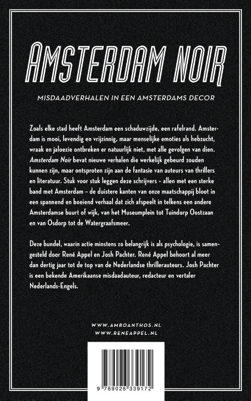 Achterkant van Amsterdam Noir