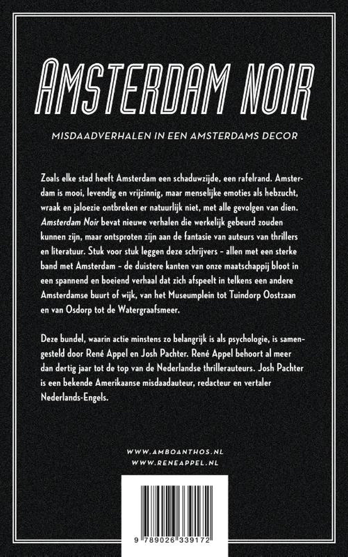 Achterkant van Amsterdam Noir