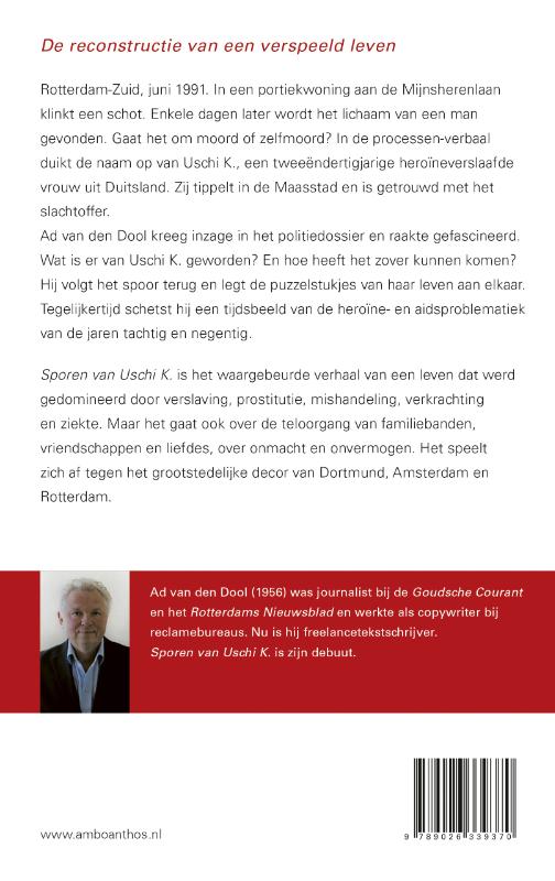 Achterkant van Sporen van Uschi K.