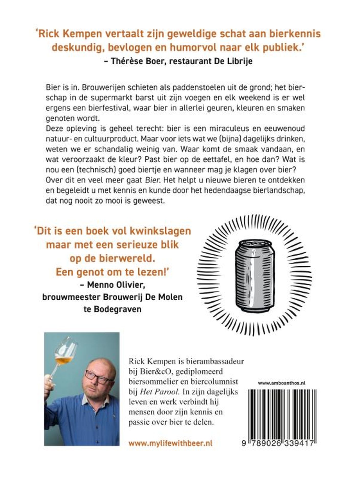 Achterkant van Bier