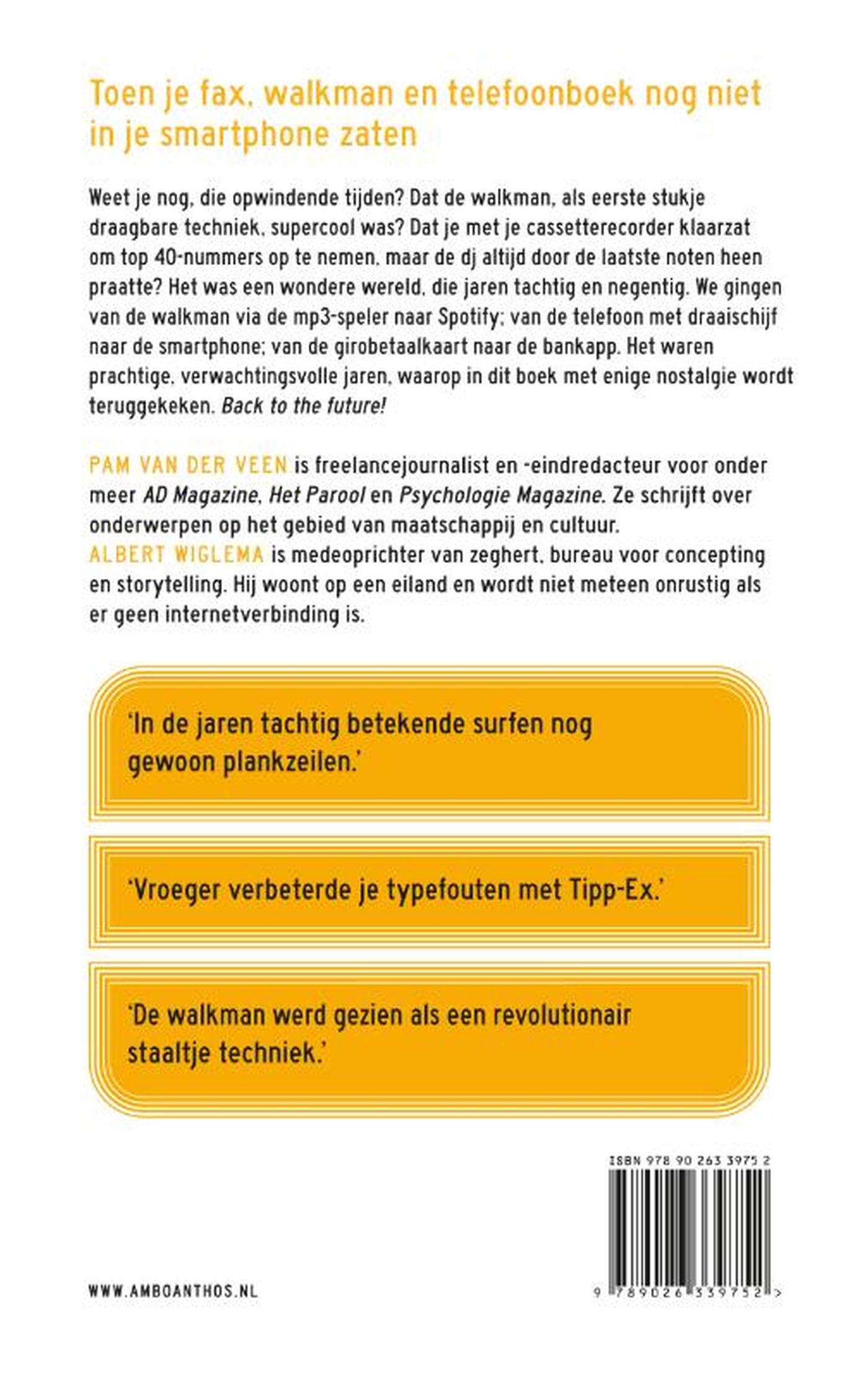 Achterkant van Wonderjaren