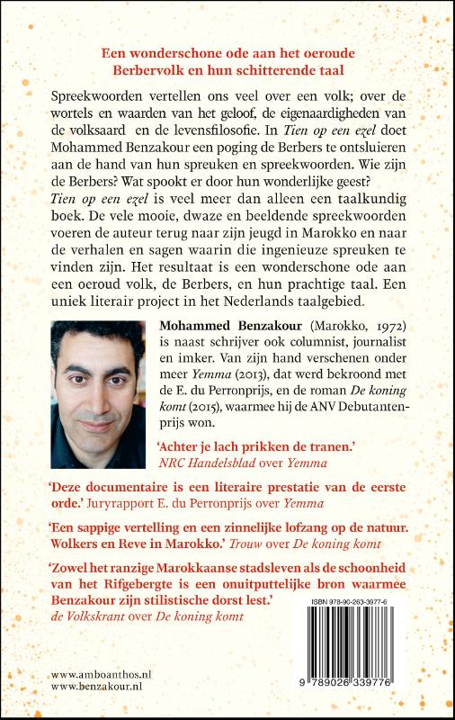 Achterkant van Tien op een ezel