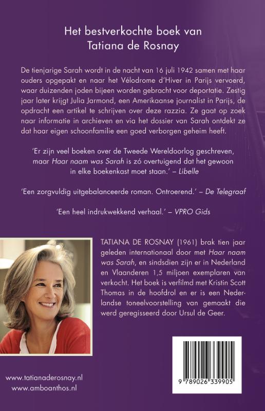 Achterkant van Haar naam was Sarah
