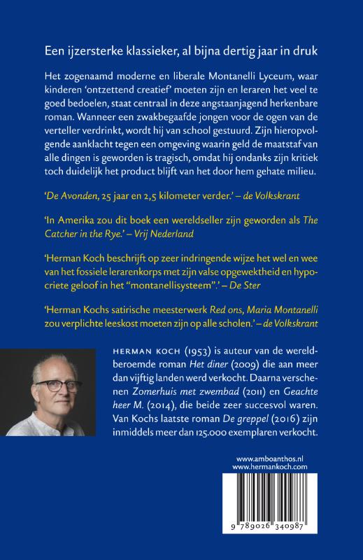 Achterkant van Red ons, Maria Montanelli
