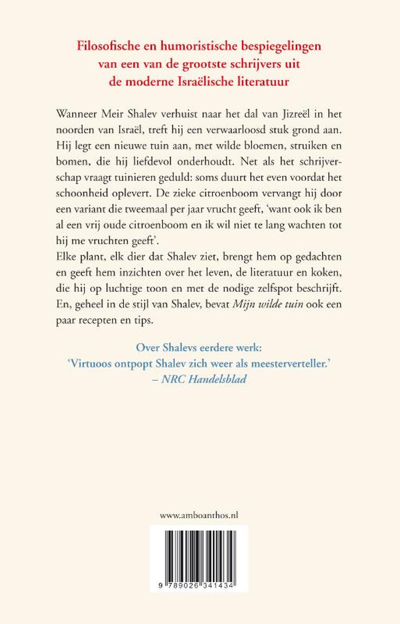 Achterkant van Mijn wilde tuin