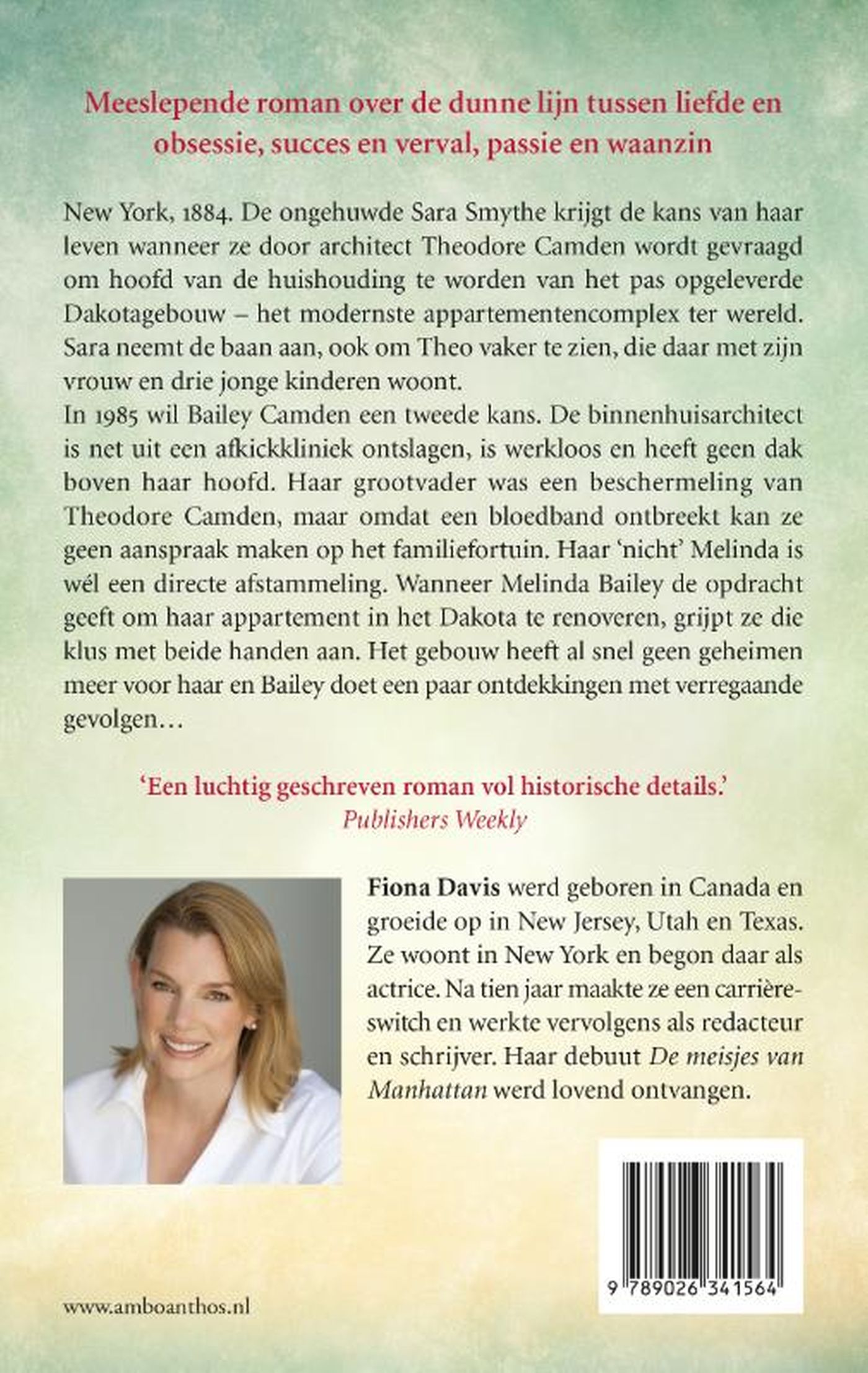 Achterkant van Het appartement aan Central Park