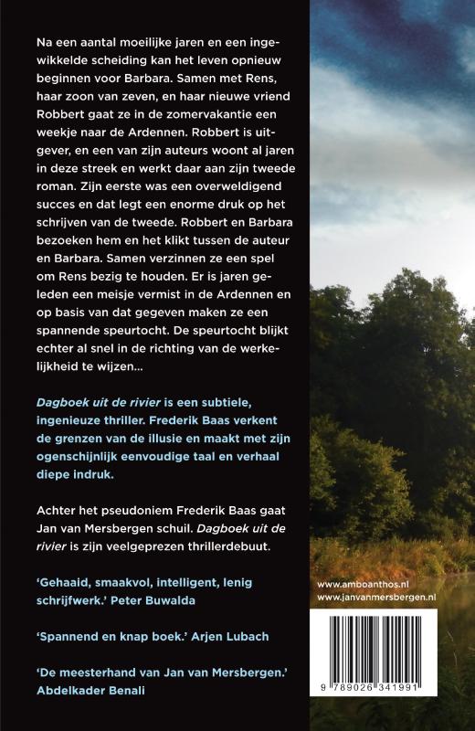 Achterkant van Dagboek uit de rivier