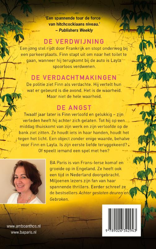 Achterkant van Breng me terug