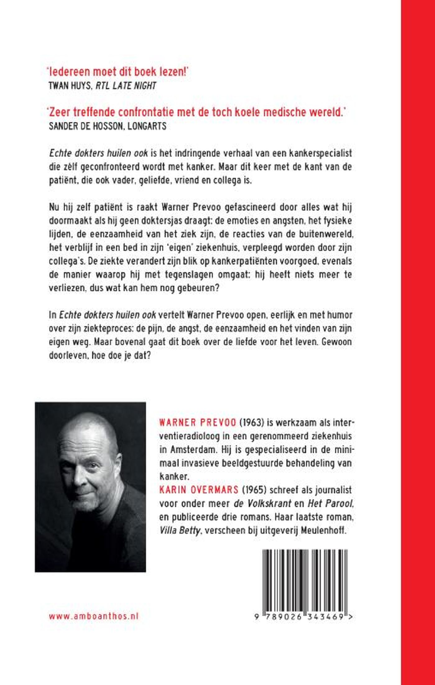 Achterkant van Echte dokters huilen ook