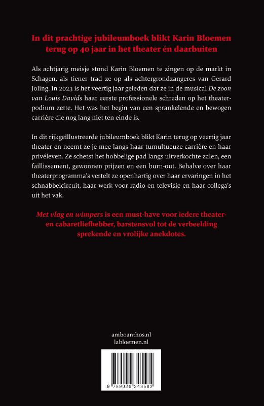 Achterkant van Met vlag en wimpers