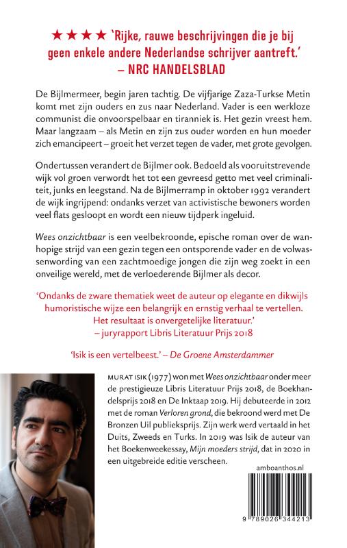 Achterkant van Wees onzichtbaar