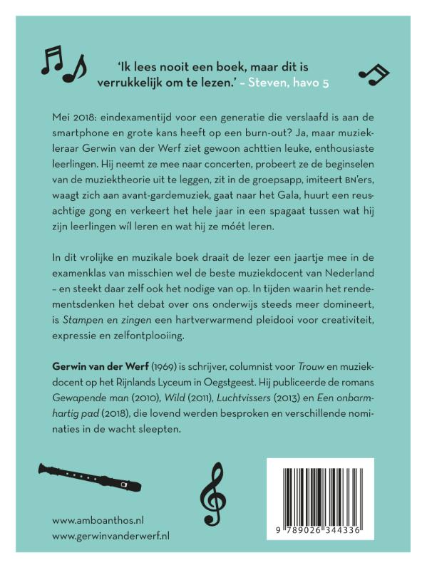 Achterkant van Stampen en zingen