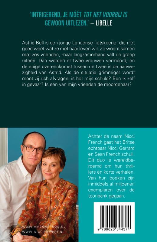 Achterkant van Tot het voorbij is